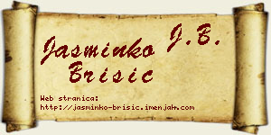 Jasminko Brisić vizit kartica